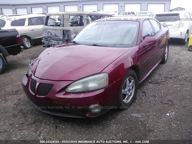 2G2WS522541269495 - 2004 PONTIAC GRAND PRIX GT2 MAROON photo 2