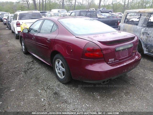 2G2WS522541269495 - 2004 PONTIAC GRAND PRIX GT2 MAROON photo 3