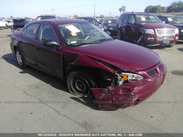 1G2NE52E35M209637 - 2005 PONTIAC GRAND AM SE MAROON photo 1