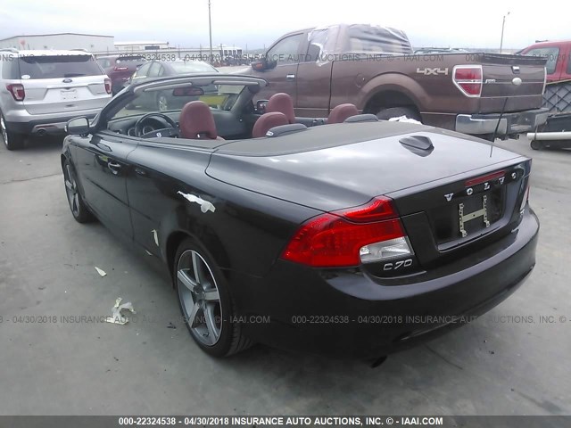 YV1672MC2BJ120430 - 2011 VOLVO C70 T5 BLACK photo 3