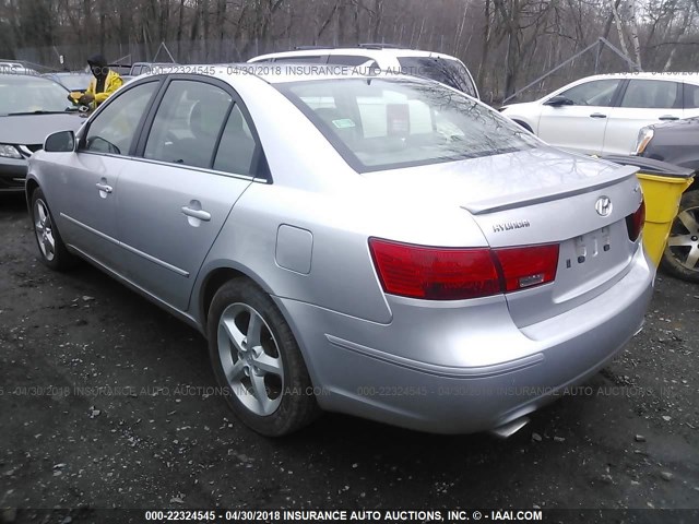 5NPEU46F79H433151 - 2009 HYUNDAI SONATA SE/LIMITED SILVER photo 3