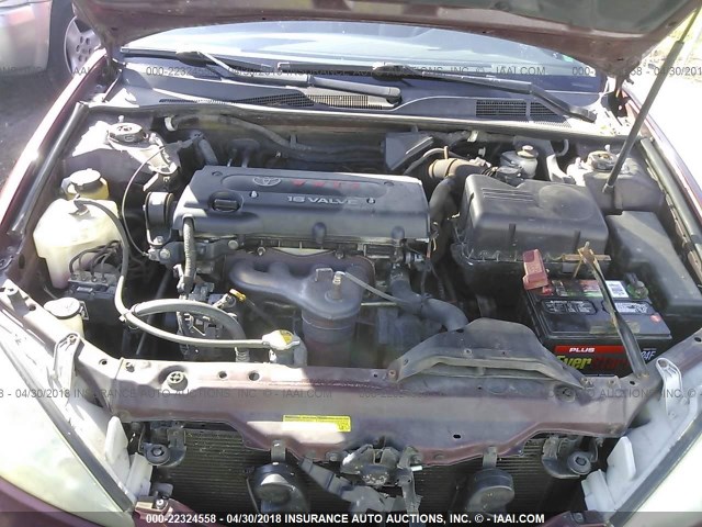 4T1BE32K05U061502 - 2005 TOYOTA CAMRY LE/XLE/SE წითელი ფოტო 10