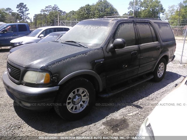 1FMRU15WX1LA80661 - 2001 FORD EXPEDITION XLT 黑色 照片 2
