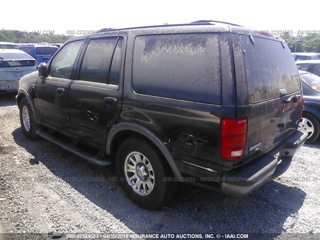 1FMRU15WX1LA80661 - 2001 FORD EXPEDITION XLT 黑色 照片 3