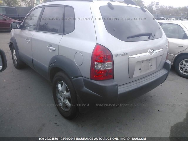 KM8JN12D75U139789 - 2005 HYUNDAI TUCSON GLS/LX GRAY photo 3