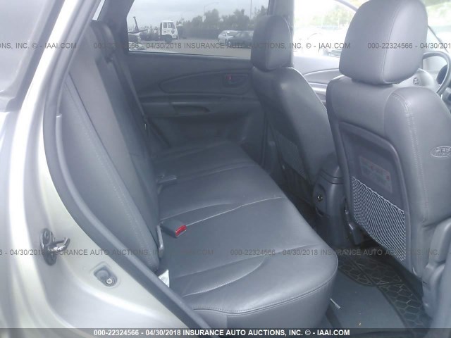 KM8JN12D75U139789 - 2005 HYUNDAI TUCSON GLS/LX GRAY photo 8