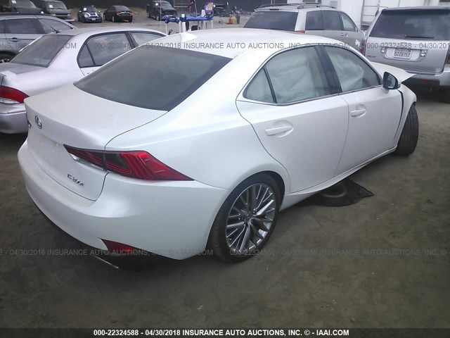 JTHBA1D21H5039541 - 2017 LEXUS IS 200T WHITE photo 4