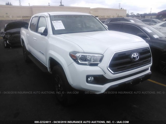 3TMAZ5CN0HM046306 - 2017 TOYOTA TACOMA DBL CAB/SR5/TRD SPORT/OR WHITE photo 1