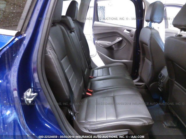 1FMCU9JX4FUB08166 - 2015 FORD ESCAPE TITANIUM BLUE photo 8