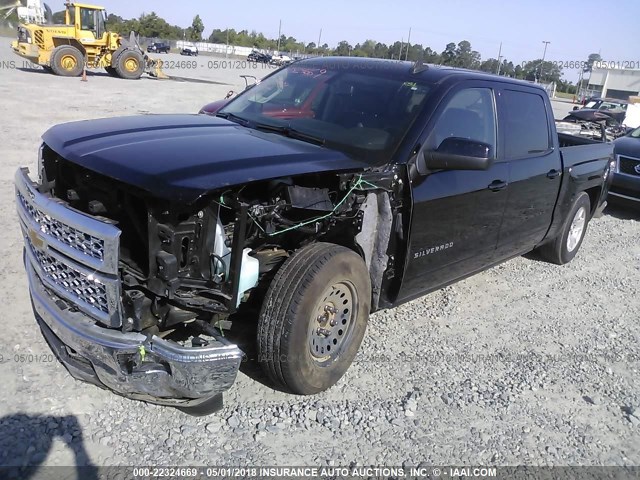 3GCPCREC3FG525216 - 2015 CHEVROLET SILVERADO C1500 LT BLACK photo 2