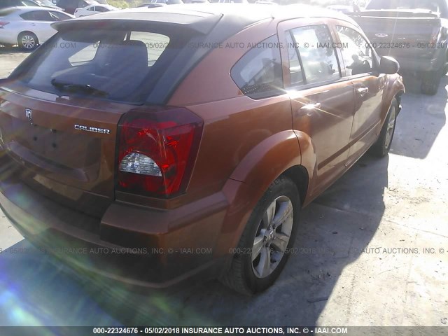 1B3CB3HA0BD247358 - 2011 DODGE CALIBER MAINSTREET ORANGE photo 4