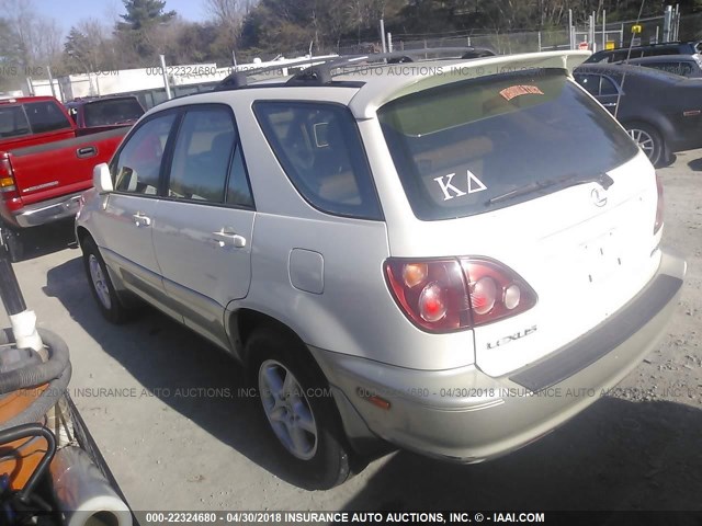 JT6HF10U0Y0139977 - 2000 LEXUS RX 300 WHITE photo 3