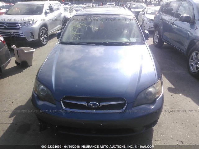 4S3BP626357333963 - 2005 SUBARU LEGACY 2.5I LIMITED BLUE photo 6