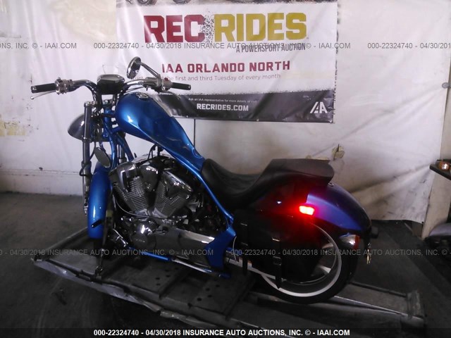 JH2SC6107AK002603 - 2010 HONDA VT1300 CX BLUE photo 3