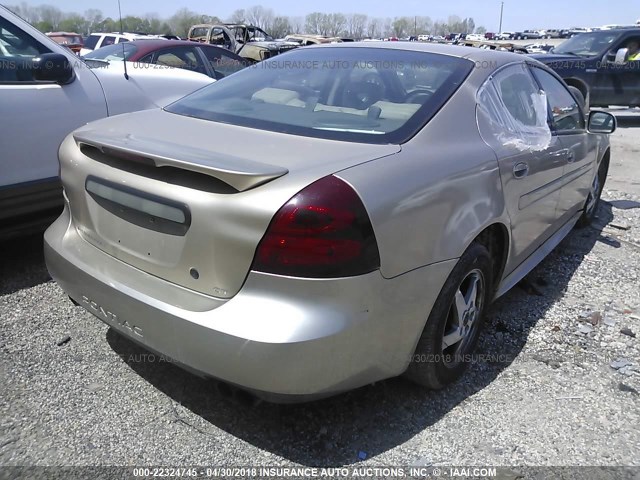 2G2WS522641171866 - 2004 PONTIAC GRAND PRIX GT2 TAN photo 4