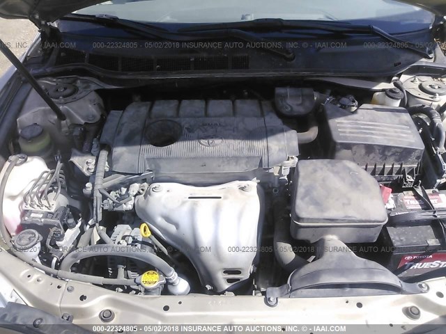 4T1BF3EK4BU686716 - 2011 TOYOTA CAMRY SE/LE/XLE 金色 照片 10