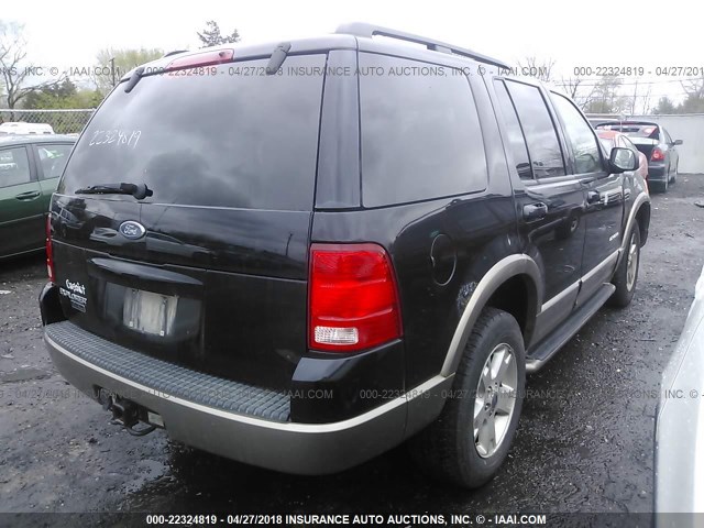 1FMZU74K54UB77962 - 2004 FORD EXPLORER EDDIE BAUER BLACK photo 4