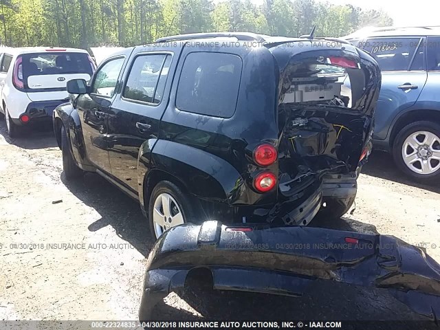 3GNCA13B49S518459 - 2009 CHEVROLET HHR LS BLACK photo 3