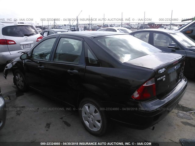 1FAFP34NX7W185023 - 2007 FORD FOCUS ZX4/S/SE/SES 黑色 照片 3