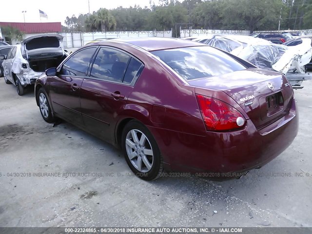 1N4BA41E14C922228 - 2004 NISSAN MAXIMA SE/SL RED photo 3