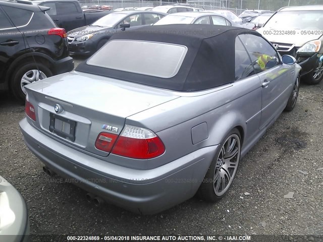 WBSBR93426PK11162 - 2006 BMW M3 SILVER photo 4