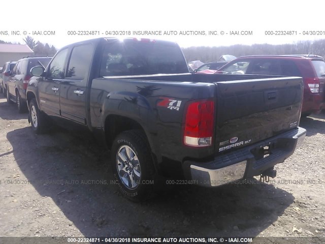 3GTP2WE35BG159142 - 2011 GMC SIERRA K1500 SLT BLACK photo 3