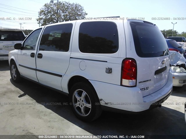 1GNDV23127D166260 - 2007 CHEVROLET UPLANDER LS WHITE photo 3