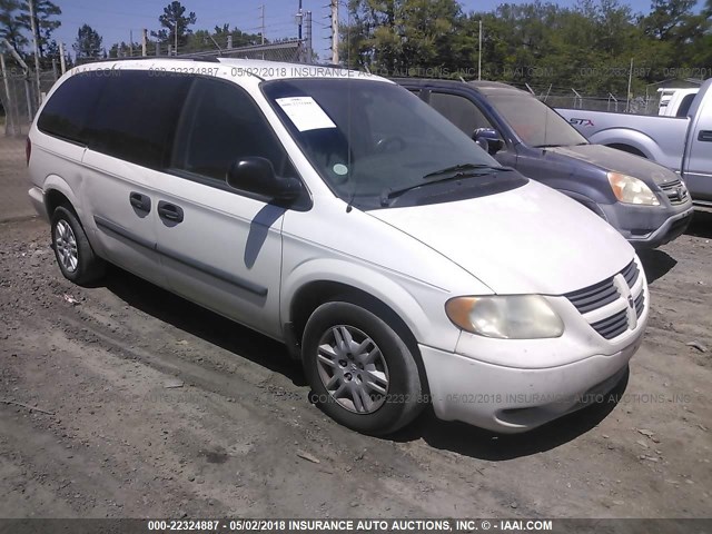 1D4GP24R05B188371 - 2005 DODGE GRAND CARAVAN SE WHITE photo 1