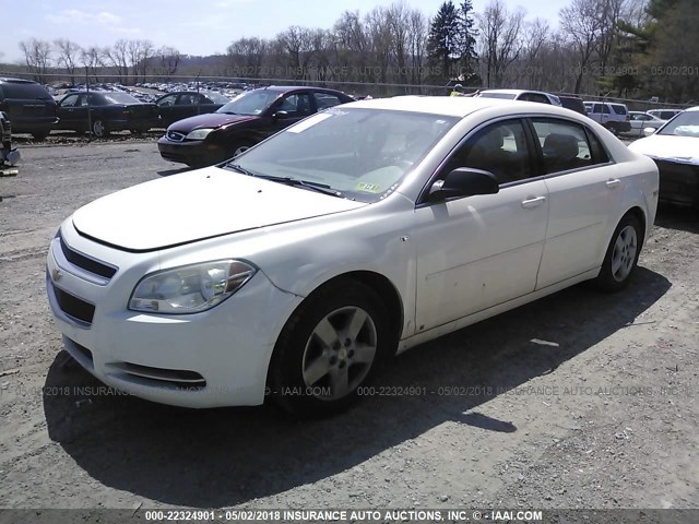 1G1ZG57B184219764 - 2008 CHEVROLET MALIBU LS Ақ фото 2