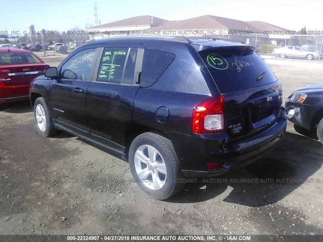 1J4NF1FB3BD223626 - 2011 JEEP COMPASS SPORT BLUE photo 3