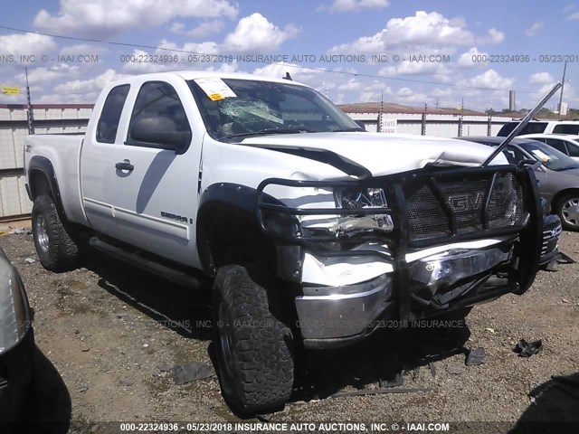 2GTEK19J081229232 - 2008 GMC SIERRA K1500 WHITE photo 1