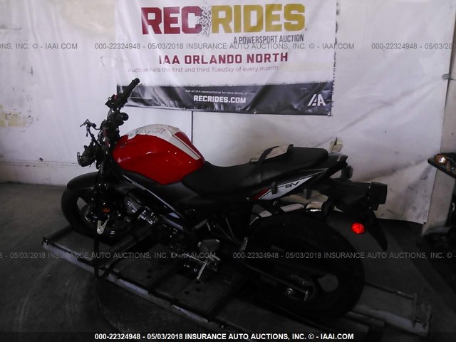 JS1VP55A4H2100421 - 2017 SUZUKI SFV650 RED photo 3