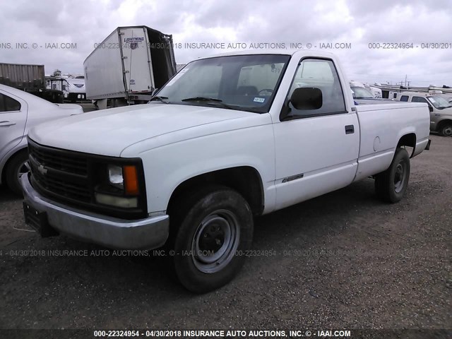 1GCGC24K8RE291361 - 1994 CHEVROLET GMT-400 C2500 WHITE photo 2