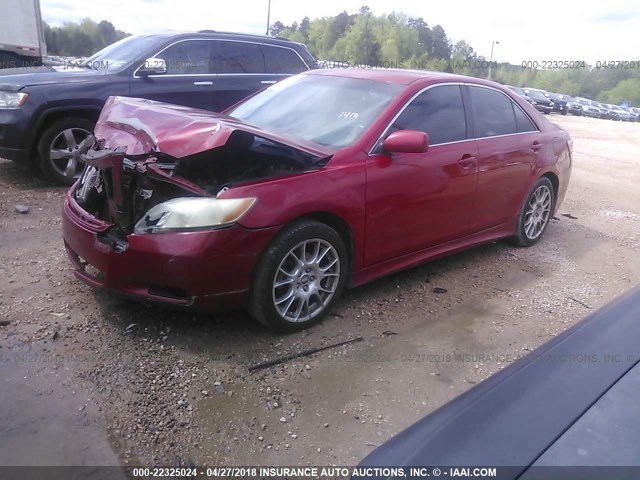 4T1BE46K17U051418 - 2007 TOYOTA CAMRY NEW GENERAT CE/LE/XLE/SE RED photo 2