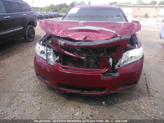 4T1BE46K17U051418 - 2007 TOYOTA CAMRY NEW GENERAT CE/LE/XLE/SE RED photo 6