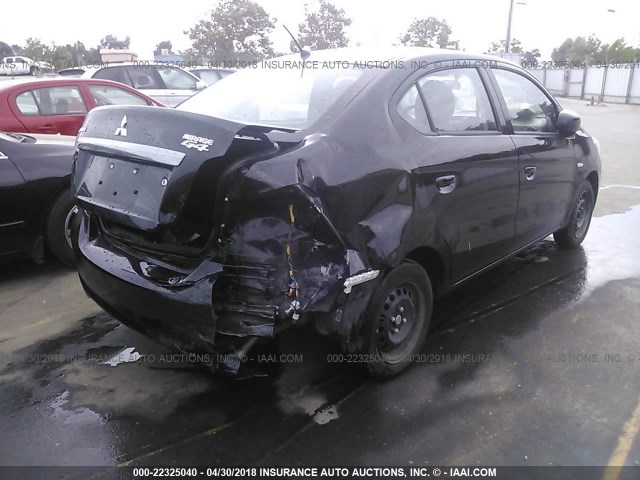 ML32F3FJ3HHF10161 - 2017 MITSUBISHI MIRAGE G4 ES შავი ფოტო 4