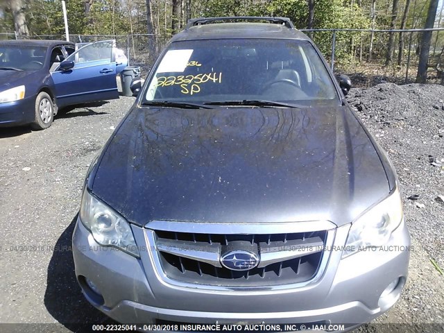 4S4BP66C397332023 - 2009 SUBARU OUTBACK 2.5I LIMITED GRAY photo 6