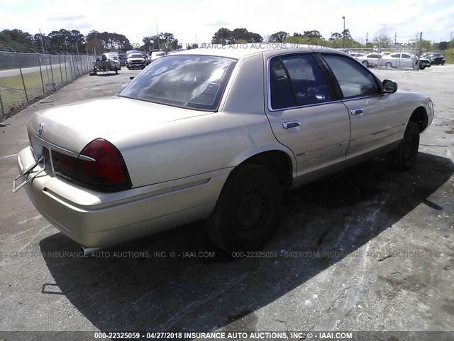 2MEFM74W4XX604490 - 1999 MERCURY GRAND MARQUIS GS GOLD photo 4