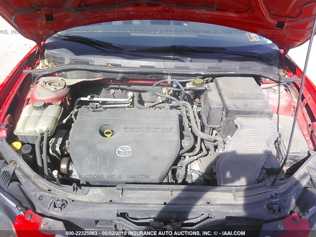 JM1BK32F971752404 - 2007 MAZDA 3 I RED photo 10