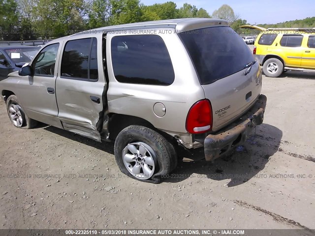 1D4HR38N93F563630 - 2003 DODGE DURANGO SPORT GOLD photo 6