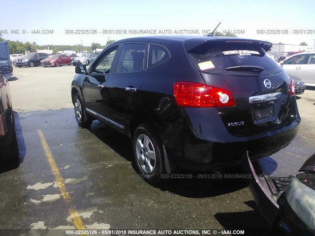 JN8AS5MT7DW543644 - 2013 NISSAN ROGUE S/SV BLACK photo 3