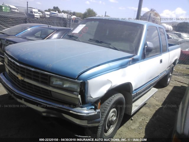 2GCFK29K5M1126529 - 1991 CHEVROLET GMT-400 K2500 BLUE photo 2