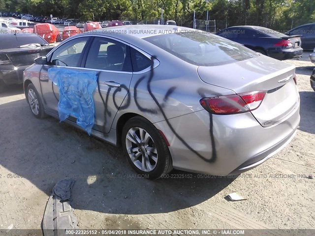 1C3CCCAB4FN681656 - 2015 CHRYSLER 200 LIMITED SILVER photo 3