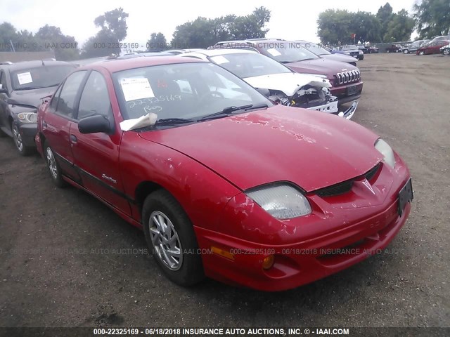 1G2JB524127335407 - 2002 PONTIAC SUNFIRE SE RED photo 1