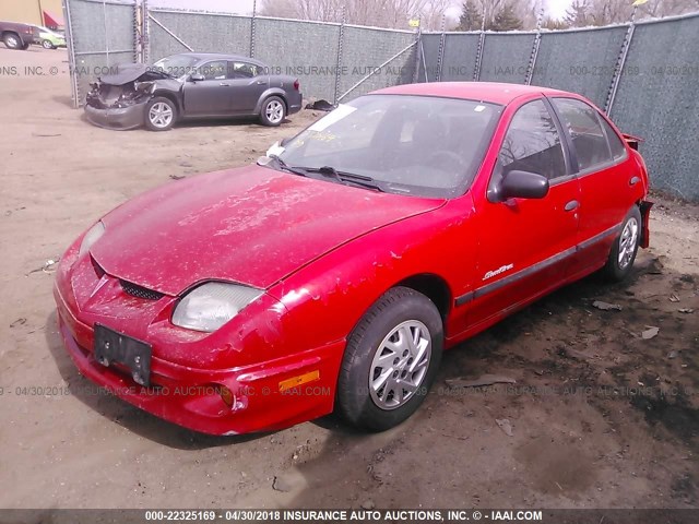 1G2JB524127335407 - 2002 PONTIAC SUNFIRE SE RED photo 2