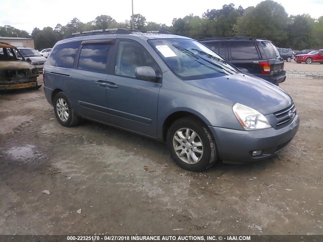 KNDMB233176149800 - 2007 KIA SEDONA EX/LX BLUE photo 1