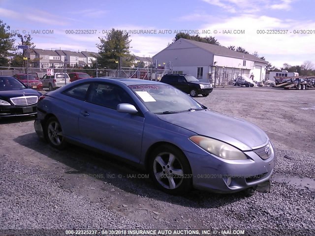 4T1CA30P44U013756 - 2004 TOYOTA CAMRY SOLARA SE/SLE Light Blue photo 1