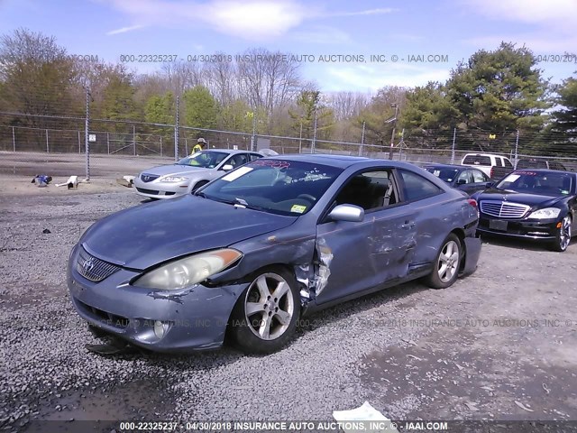 4T1CA30P44U013756 - 2004 TOYOTA CAMRY SOLARA SE/SLE Light Blue photo 2