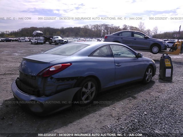 4T1CA30P44U013756 - 2004 TOYOTA CAMRY SOLARA SE/SLE ღია ლურჯი ფოტო 4