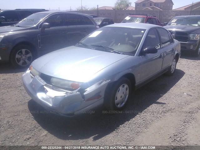 1G8ZH52822Z235945 - 2002 SATURN SL1 BLACK photo 2